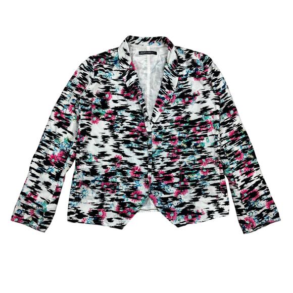 Balenciaga Silk Digitized Zebra Print Blazer Jacket Women's 40 - Picture 1 of 11